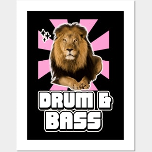 DRUM & BASS  - Chill Lion Posters and Art